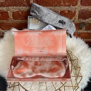 Two NIB Slip 100% silk items sleep eye mask and hair band